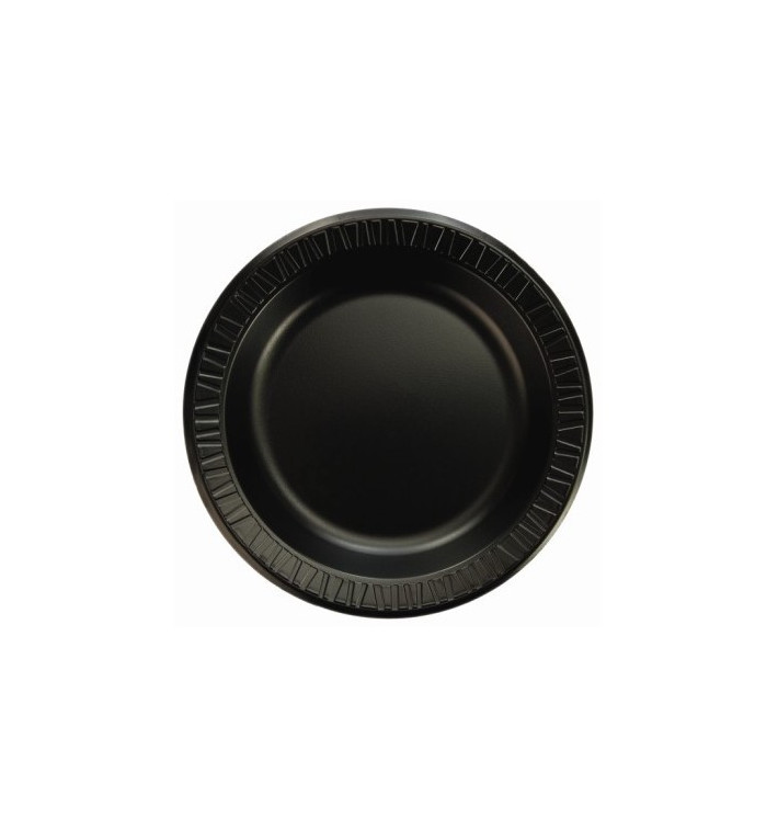 Talerz Styropianowe "Quiet Classic" Laminowane Czarni 15 cm Talerz Styropianowe "Quiet Classic" Laminowane Czarni 15 cm