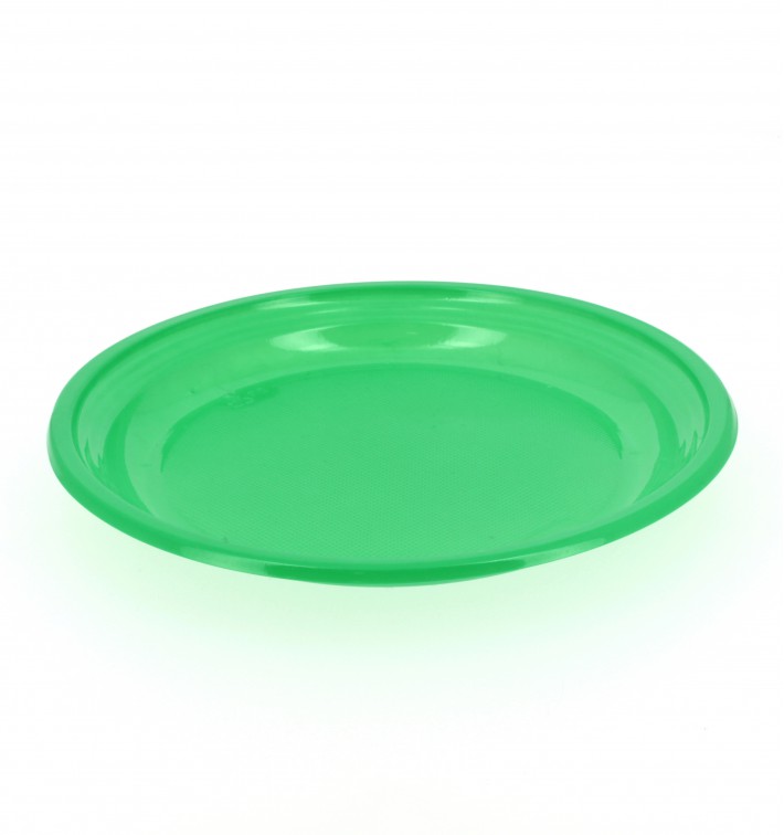 Talerz Plastikowe Płaski Zielone 205mm 