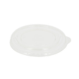 Wieczko Płaskie PET Zamknięte Kubki PET i PLA Ø9,5cm (100 Sztuk)