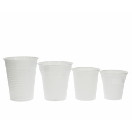 Kubki Plastikowe PS Białe 80 ml (50 Sztuk)