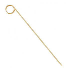Szpikulce do Mięsa Bambusowe Dekoracje Spirala 200 mm (100 Sztuk)