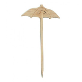 Szpikulce do Mięsa Bambusowe Dekoracje Parasole Plażowe 90 mm (100 Sztuk)