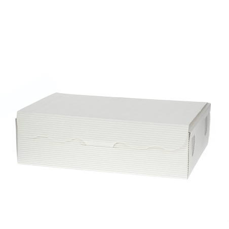 Pudełka na Czekoladki i Cukierki Białe 14x8x3,5cm 250g (800 Sztuk)
