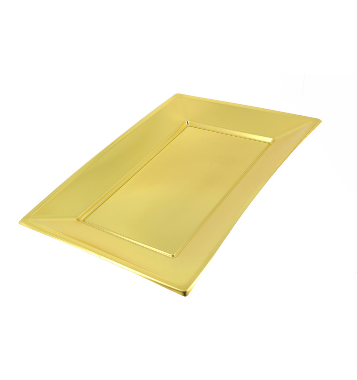 Tacki Plastikowe Złote 330x230mm Tacki Plastikowe Złote 330x230mm