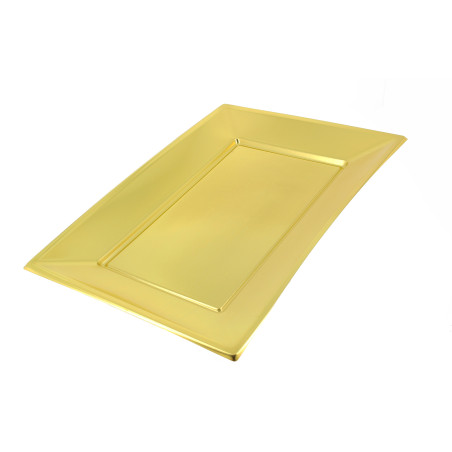 Tacki Plastikowe Złote 330x230mm (12 Sztuk)