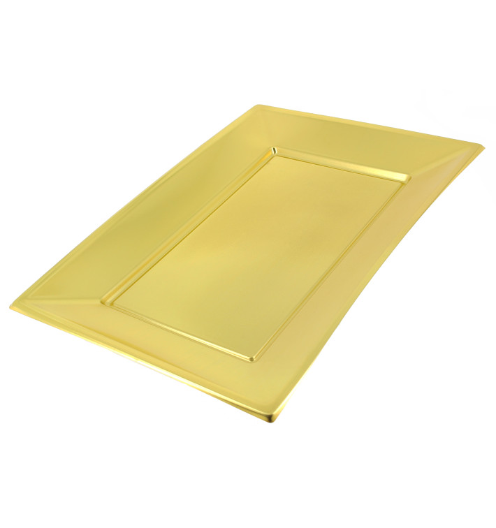 Tacki Plastikowe Złote 330x225mm Tacki Plastikowe Złote 330x225mm