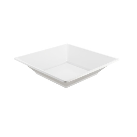 Talerz Plastikowe Głębokie z Kwadratowi Białe 170mm (750 Sztuk)