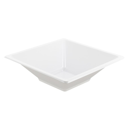 Miski Plastikowe PS Kwadratowi Białe 12x12cm (12 Sztuk)