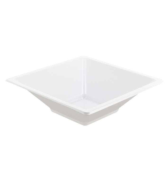 Miski Plastikowe PS Kwadratowi Białe 12x12cm Miski Plastikowe PS Kwadratowi Białe 12x12cm