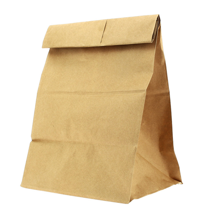 Torby Papierowe bez Uchwytów Kraft 25+15x43cm Torby Papierowe bez Uchwytów Kraft 25+15x43cm