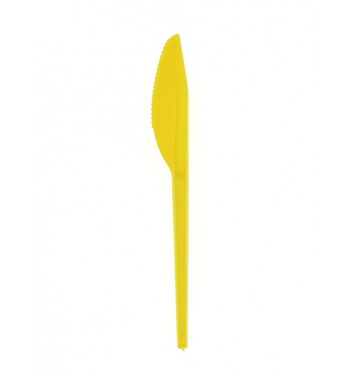 Nóż Plastikowi PS Żółty 165 mm 