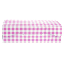 Pudełka Cukiernicze Kartonowe 17,5x11,5x4,7cm 250g Różowe (20 Sztuk)