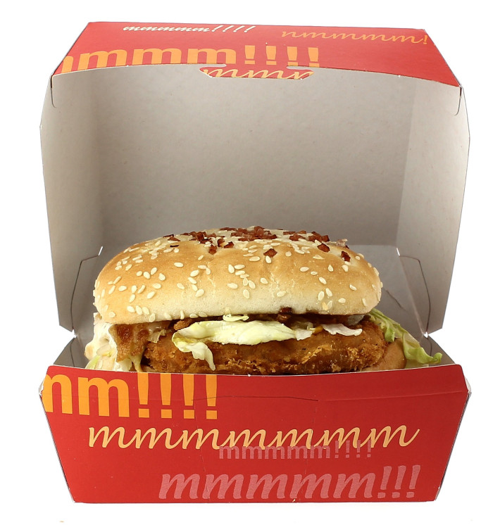 Pudełka na Burgeri XXL 14,5x14,5x8 cm Pudełka na Burgeri XXL 14,5x14,5x8 cm