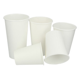Kubki Papierowe 16 Oz/500ml Białe Ø9,0cm (50 Sztuk)