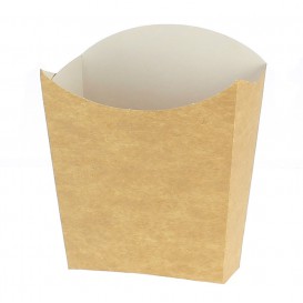 Pudełka Kraft na Frytki Małe 8,2x2,2x9cm (25 Sztuk)
