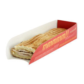 Rożek Papierowe Hot-Dogi 17x5x3,5cm (1000 Sztuk)