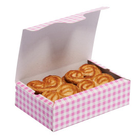 Pudełka Cukiernicze 17,5x11,5x4,7cm 250g Różowe (360 Sztuk)