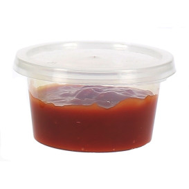 Miski na Sos PP Przezroczyste z Pokrywką 120ml (50 Sztuk)