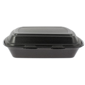 Pojemniki Styropianowe MenuBox 1C. Czarni 240x210x70mm (125 Sztuk)