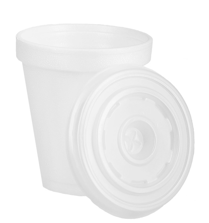 Szklanki Termiczne Styropianowe EPS 6Oz/180ml Białe + Pokrywka Szklanki Termiczne Styropianowe EPS 6Oz/180ml Białe + Pokrywka
