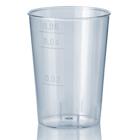 Kubki Wtryskiwane Przezroczyste PS 50 ml 