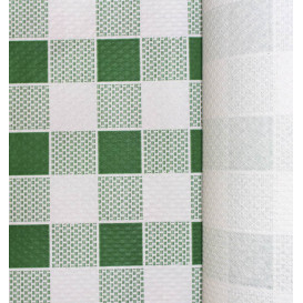 Obrus Papierowy w Rolce i Kratkę Zielone 1x100m. 40g (1 Sztuk)