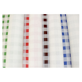 Obrus Papierowy w Rolce i Kratkę Niebieski 1x100m. 40g (1 Sztuk)