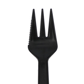 Widelczyki Plastikowe Ząbkowani Czarni 135mm (1.000 Sztuk)