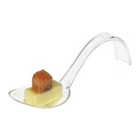 Łyżeczki do Degustacji z Krzywa Uchwytami Przezroczyste 130 mm 