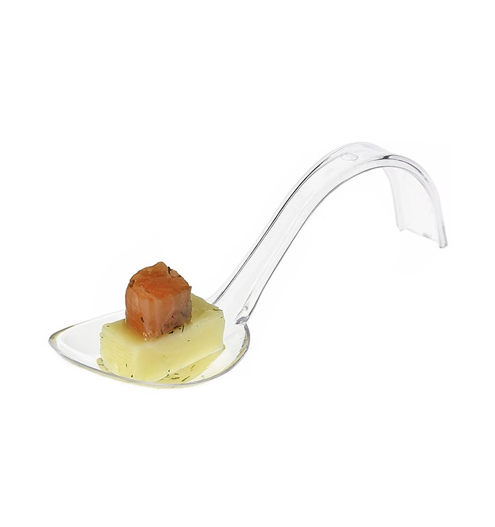 Łyżeczki do Degustacji z Krzywa Uchwytami Przezroczyste 130 mm Łyżeczki do Degustacji z Krzywa Uchwytami Przezroczyste 130 mm