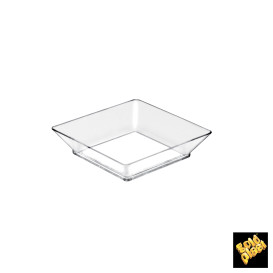 Tasting Plastic Plate PS "Small size" Clear 45 ml (25 Units)