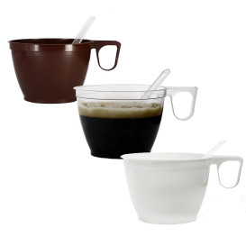 Filiżanki Plastikowe Białe 180ml (50 Sztuk)