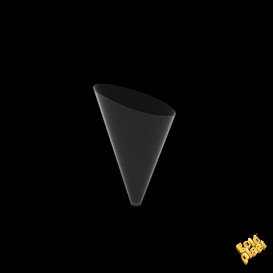 Plastic Serving Cone PS "Slice" Clear 55 ml (480 Units)