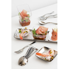 Łyżka Plastikowe Metaluizowane 175mm (50 Sztuk)