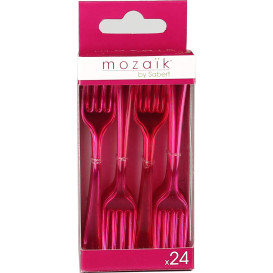 Widelczyki Plastikowe Premium Malina 190mm (180 Sztuk)