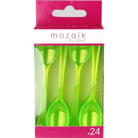 Łyżka Plastikowe Premium Zielone 160mm (10 Sztuk)
