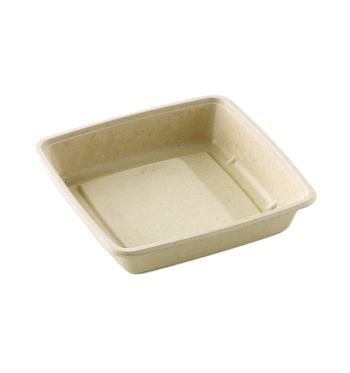 Pojemniki Trzciny Cukrowej 1400ml 230x230x40mm Pojemniki Trzciny Cukrowej 1400ml 230x230x40mm