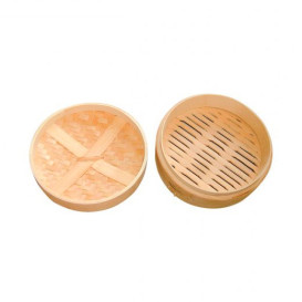 Bamboo Steamer "Maxi" Ø20x6cm (32 Units)