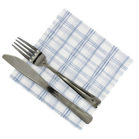 Serwetki Papierowe 33x33 i Kratkę Niebieski 1 Warstwowy (3.840 Sztuk)