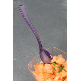 Łyżka Plastikowe Premium Bakłażan 160mm (10 Sztuk)