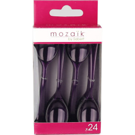 Łyżka Plastikowe Premium Bakłażan 160mm (10 Sztuk)