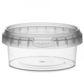 Pojemniki Plastikowe z Pokrywką z Plombą 180 ml Ø9,5 (12 Sztuk)