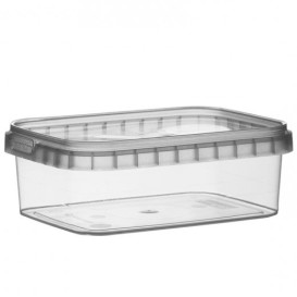 Pojemniki Plastikowe i Pokrywka z Plombą 280ml 120x88mm (384 Sztuk)