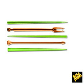Pick Plastikowe Snack Stick Wielokolorowy 90 mm (6600 Sztuk)