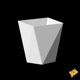 Kubki do Degustacji "Diamond" Białe 100 ml (25 Sztuk)