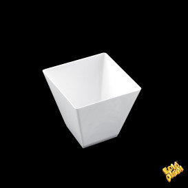 Kubki do Degustacji Rhombus Białe 95 ml (25 Sztuk)
