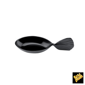 Łyżeczki do Degustacji Fish Czarni 120 mm (600 Sztuk)