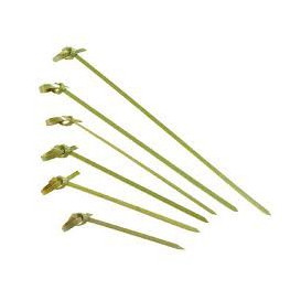 Szpikulce do Mięsa Bambusowe "Lasso" Zielone Naturalne 180mm (200 Sztuk)