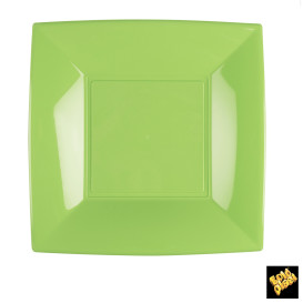Talerz Plastikowe Płaski Zielony Limonka Nice PP 230mm (300 Sztuk)