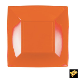 Talerz Plastikowe Płaski Orange Nice PP 230mm (25 Sztuk)